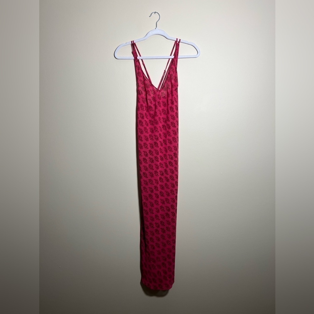 Vintage 90’s Victoria’s Secret Pink Floral Sheer Dress